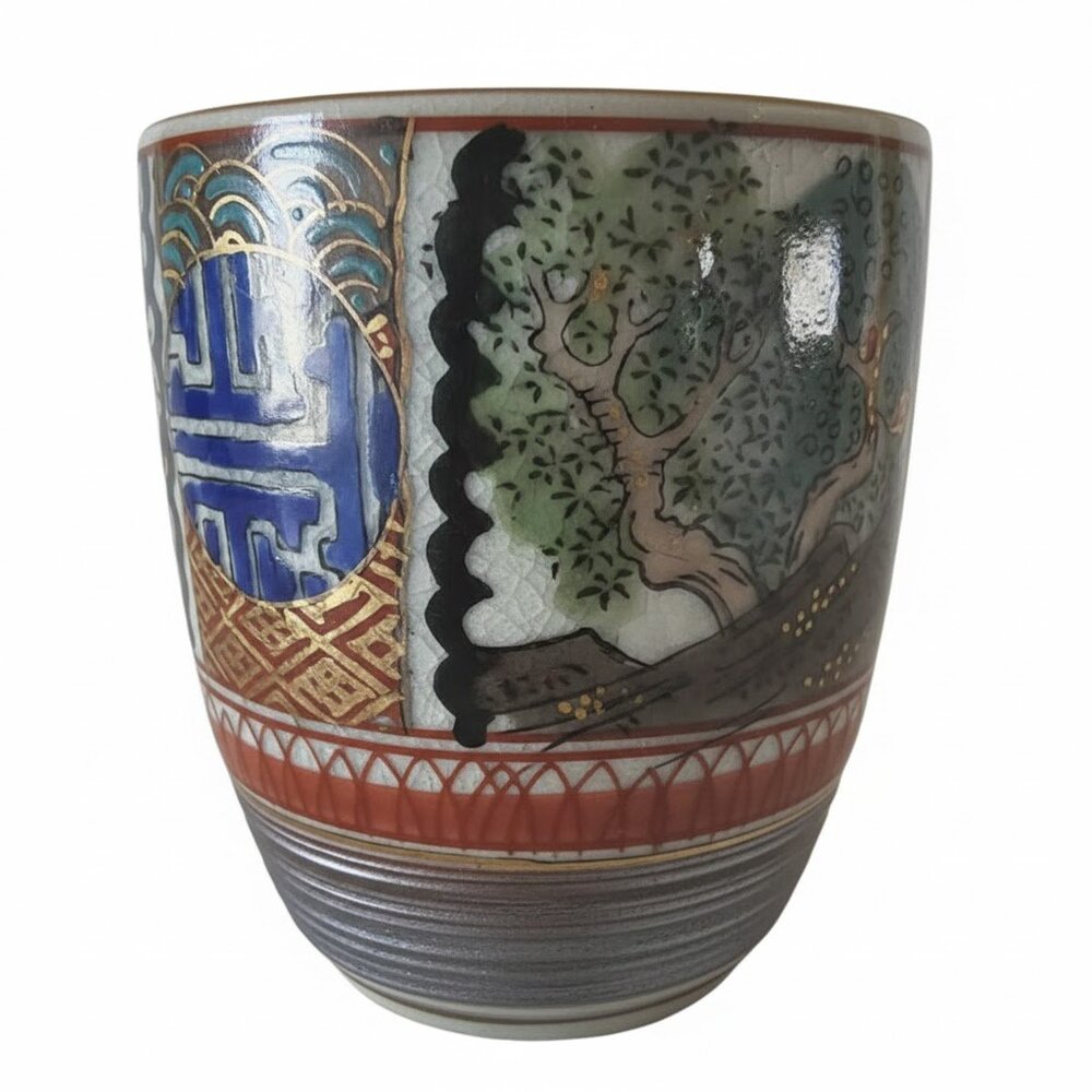 Antique KUTANI Shoza Signed Sake Cup